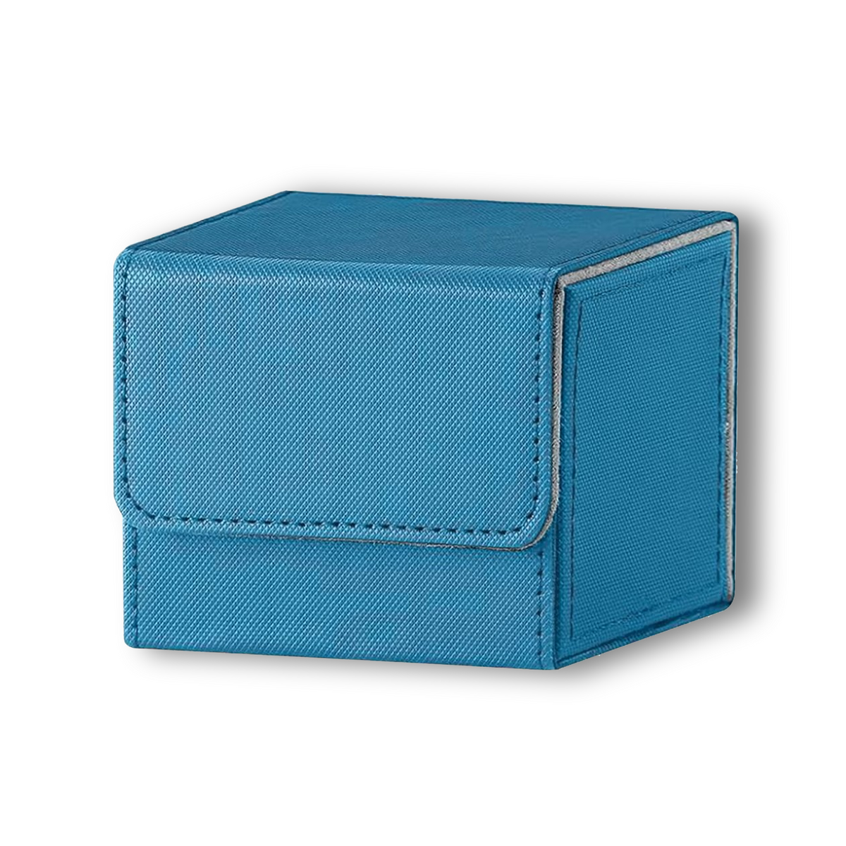 Light Blue & Grey Dual-Tone TCG Deck Box - Holds 100+ Sleeved Cards