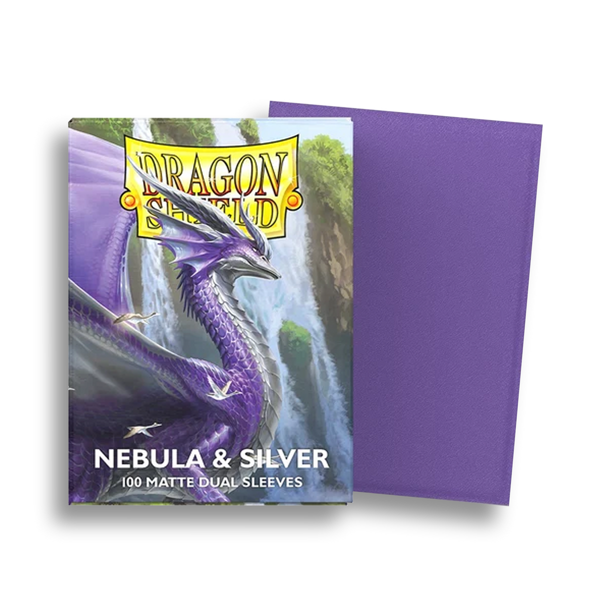 Dragon Shield Sleeves: Standard Matte Dual - Nebula & Silver (100ct)