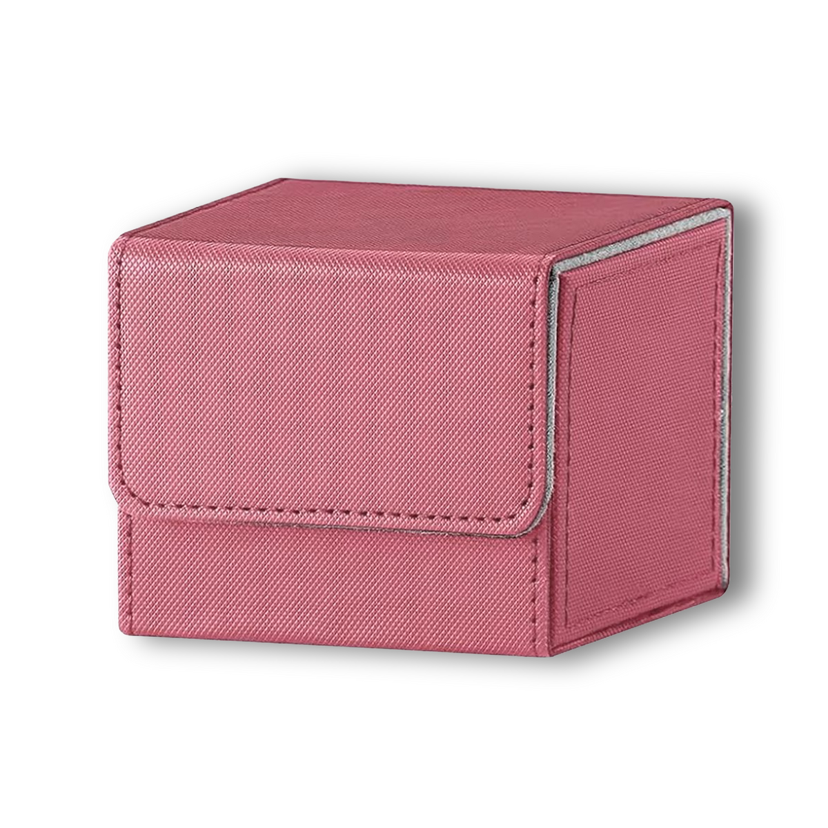 Pink & Grey Dual-Tone TCG Deck Box - Holds 100+ Sleeved Cards