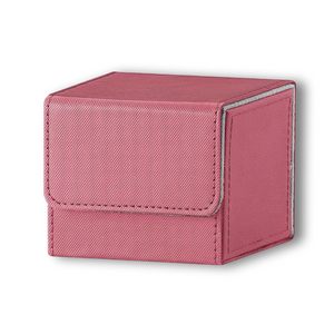 Pink & Grey Dual-Tone TCG Deck Box - Holds 100+ Sleeved Cards