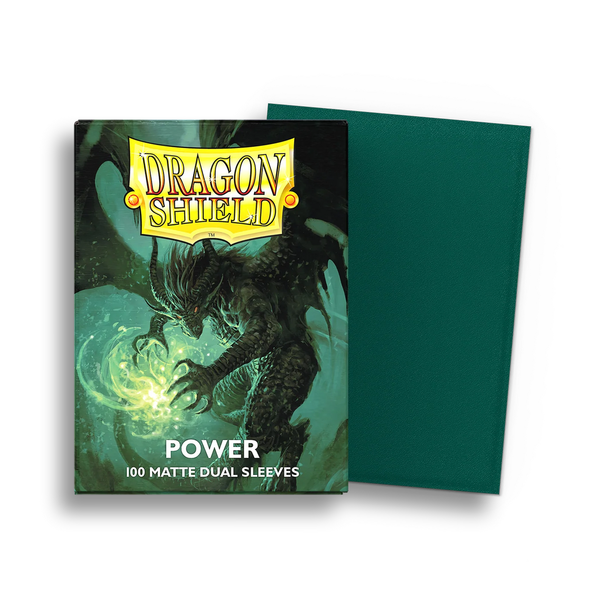 Dragon Shield Sleeves: Standard Matte Dual - Power Green (100ct)