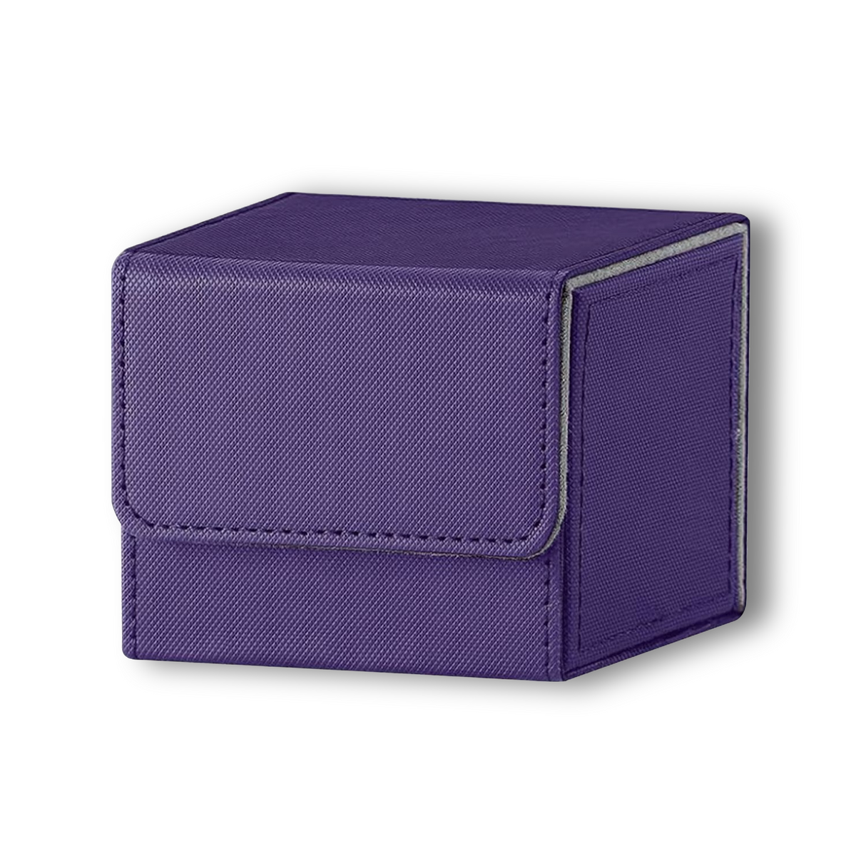 Purple & Grey Dual-Tone TCG Deck Box - Holds 100+ Sleeved Cards
