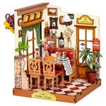 Champs Elysees Bistro DIY Light Up Miniature Scale Model House Craft Kit