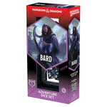 Official Dungeons and Dragons Adventure Dice Set Bard Blue and Black Polyhedral Dice Packaging