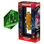 Official Dungeons and Dragons Adventure Dice Darklord Viktra Mordenheim Seven Piece Polyhedral Dice Set Packaging