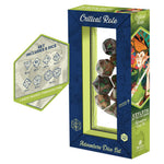 Official Critical Role Vox Machina Keyleth Eight Piece Polyhedral Dice Set Packaging with Sharp Edge D20