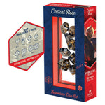 Official Critical Role Vox Machina Percival de Rolo Eight Piece Polyhedral Dice Set Packaging with Sharp Edge D20