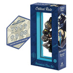 Official Critical Role Vox Machina Vaxildan Eight Piece Polyhedral Dice Set Packaging with Sharp Edge D20