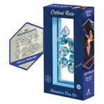 Official Critical Role Vox Machina Vexahlia Eight Piece Polyhedral Dice Set Packaging with Sharp Edge D20