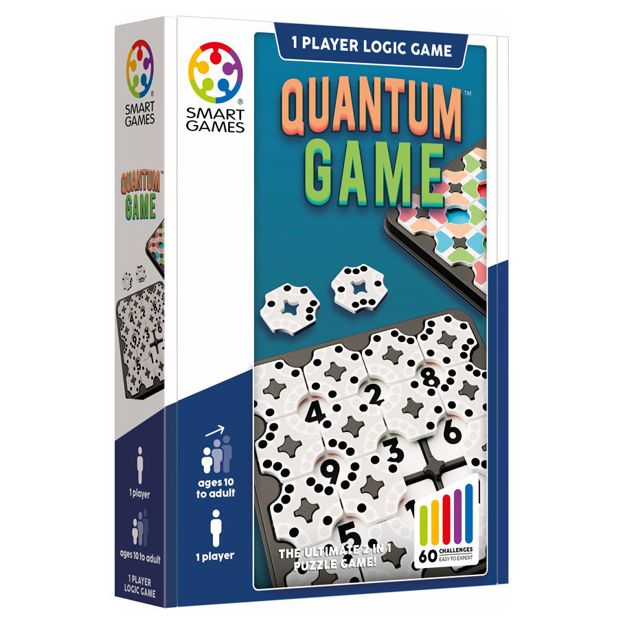 Quantum Double Sided Math and Color Placement Logic Grid Puzzle Game Packaging