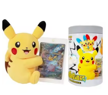 Pokémon Cheek Plush & Card Display Blind Box (Chinese) – Mystery Plush & Cards