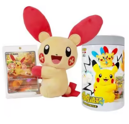 Pokémon Cheek Plush & Card Display Blind Box (Chinese) – Mystery Plush & Cards