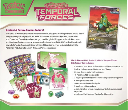 Temporal Forces Elite Trainer Box (ETB) – SV05: Temporal Forces (TEF)