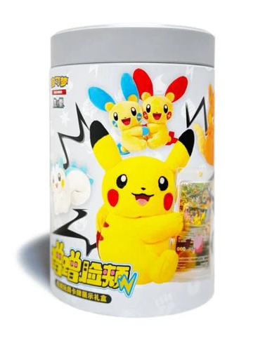 Pokémon Cheek Plush & Card Display Blind Box (Chinese) – Mystery Plush & Cards