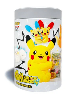 Pokémon Cheek Plush & Card Display Blind Box (Chinese) – Mystery Plush & Cards