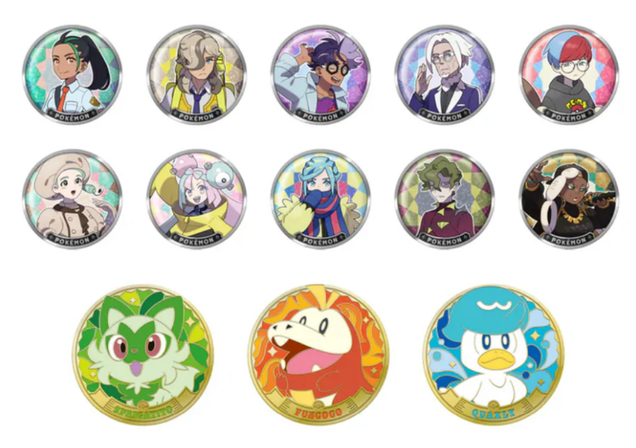 Chinese Pokémon TCG Paldea Metal Magnetic Sticker Set (CN) | Collectible Magnets