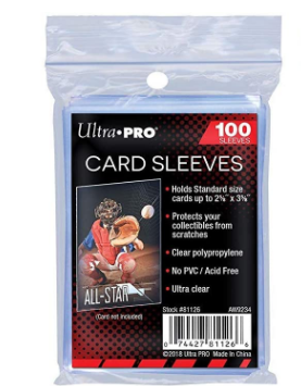 Ultra Pro Soft Sleeves 100ct (1-Pack or 3-Pack)