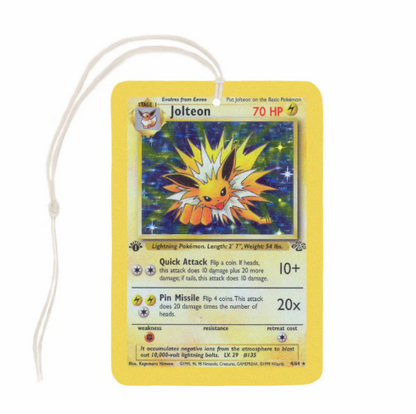 Jolteon Pokemon Card Air Freshener