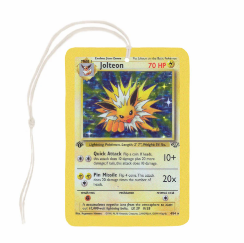 Jolteon Pokemon Card Air Freshener