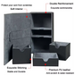 Red & Grey 3-Drawer TCG Deck Box - Premium PU Leather Storage – image 3
