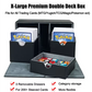 Red & Grey 3-Drawer TCG Deck Box - Premium PU Leather Storage – image 4
