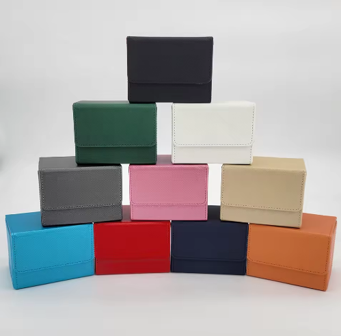 Sparkly Rose Red Point TCG Deck Box - Holds 100+ Sleeved Cards