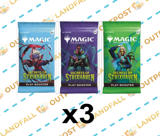 Magic: The Gathering Secrets of Strixhaven 3-Pack Play Booster Pack Bundle