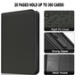 Portable 9-Pocket PU Leather Trading Card Binder with Zipper Closure (360 Pocket) – image 2