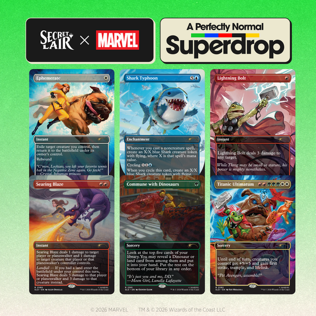 Magic: The Gathering Secret Lair x Marvel: Earth's Mightiest Pets Non-Foil Edition