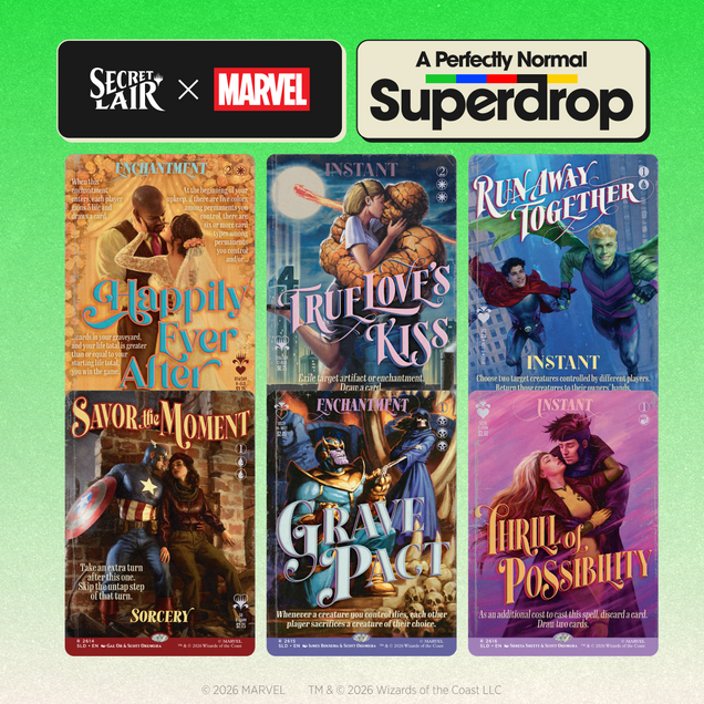 Magic: The Gathering Secret Lair x Marvel: True Believers in Love Non-Foil Edition