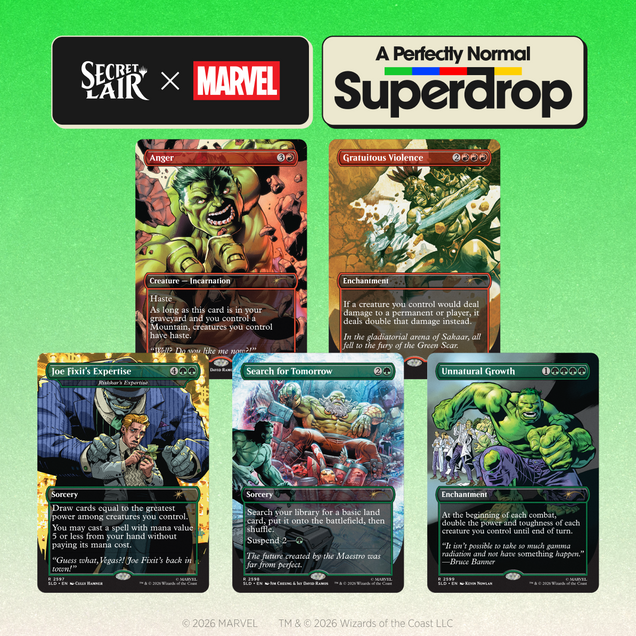 Magic: The Gathering Secret Lair x Marvel's Hulk: SMASH! Non-Foil Edition