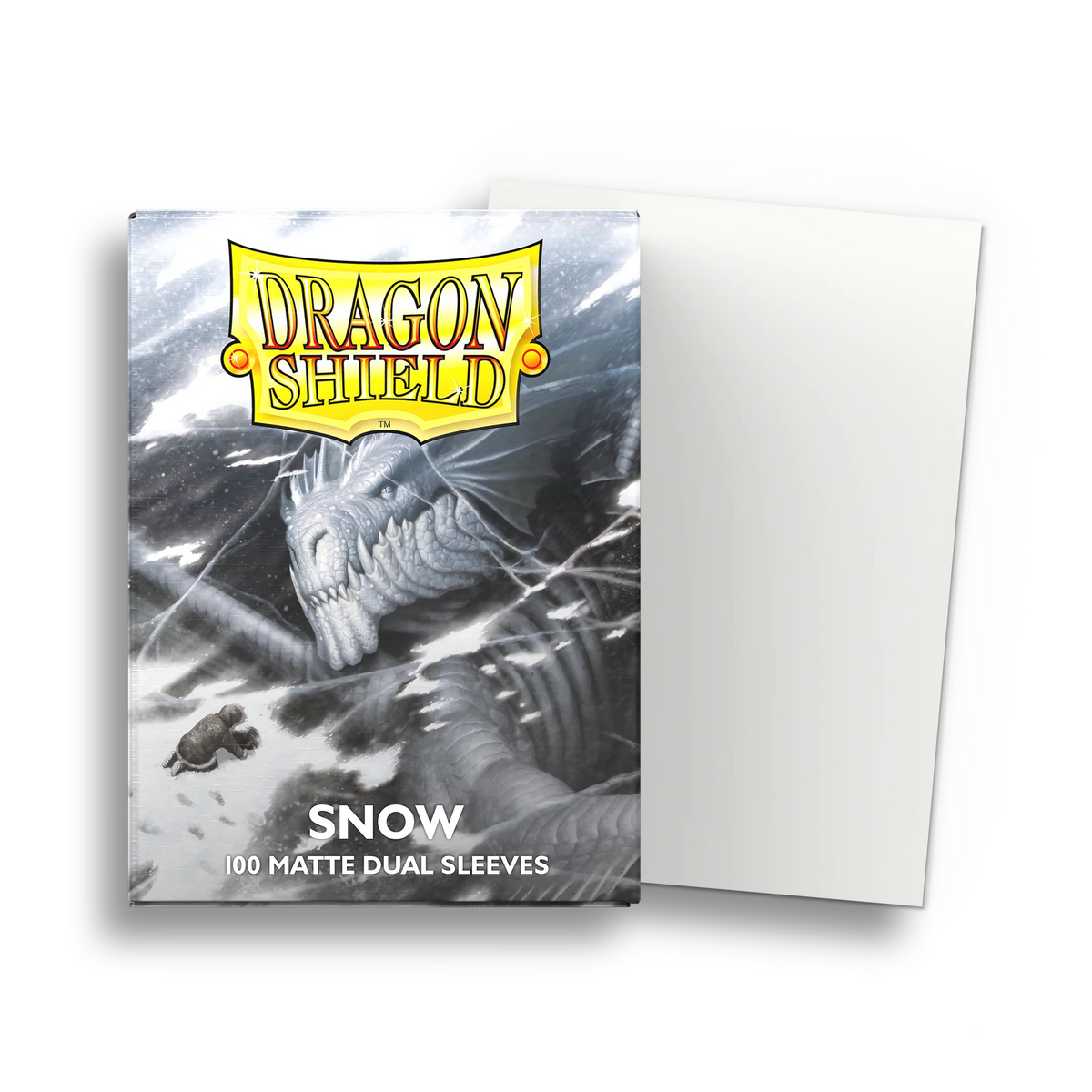 Dragon Shield Sleeves: Standard Matte Dual - Snow (100ct)