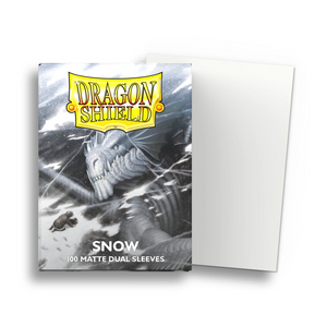 Dragon Shield Sleeves: Standard Matte Dual - Snow (100ct)