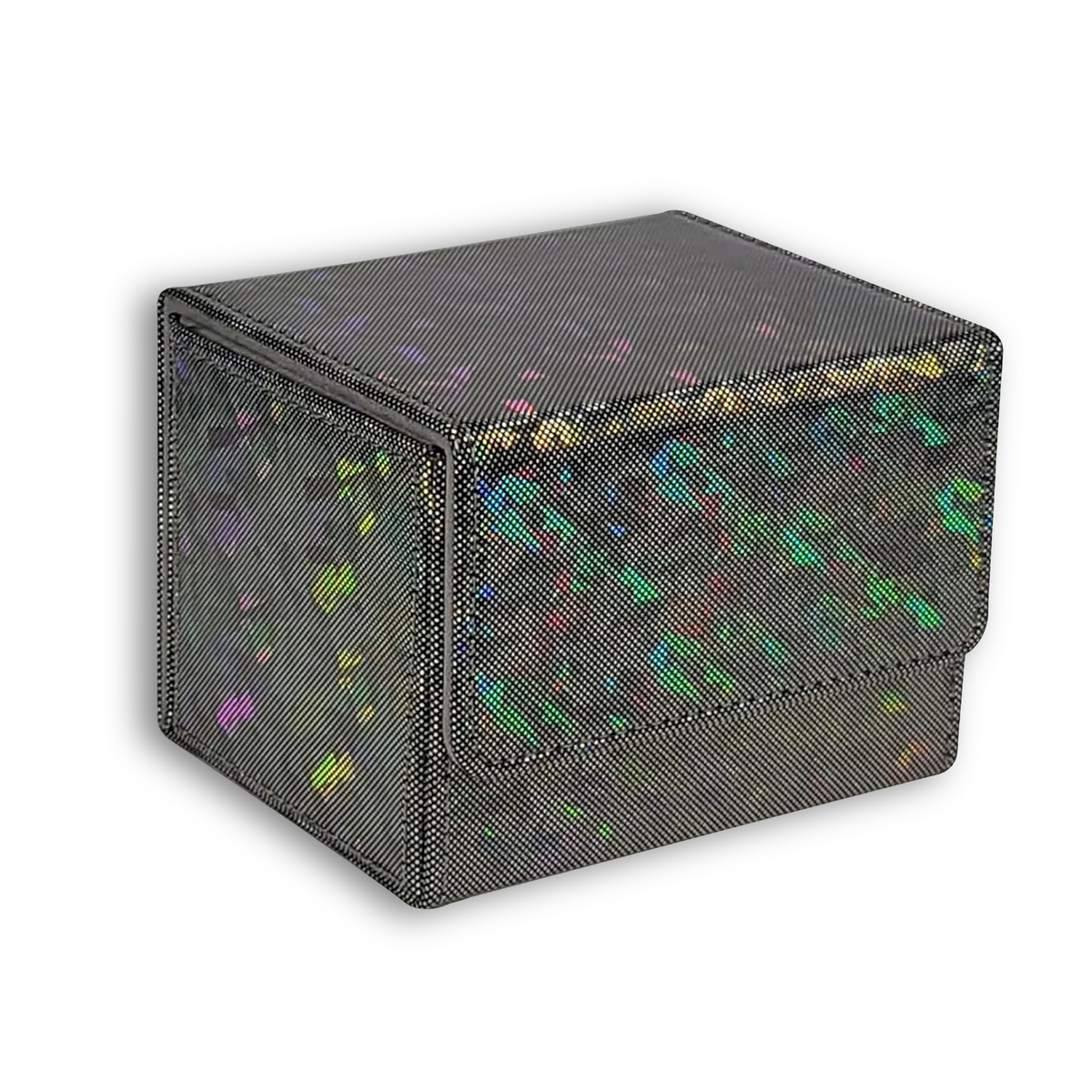 Sparkly Black Piece TCG Deck Box - Holds 100+ Sleeved Cards