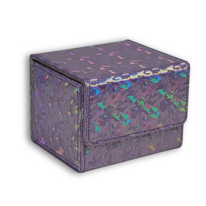 Sparkly Purple Piece TCG Deck Box - Holds 100+ Sleeved Cards