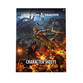 Dungeons and Dragons 2024 Character Sheets Folder and 50 Count Pack