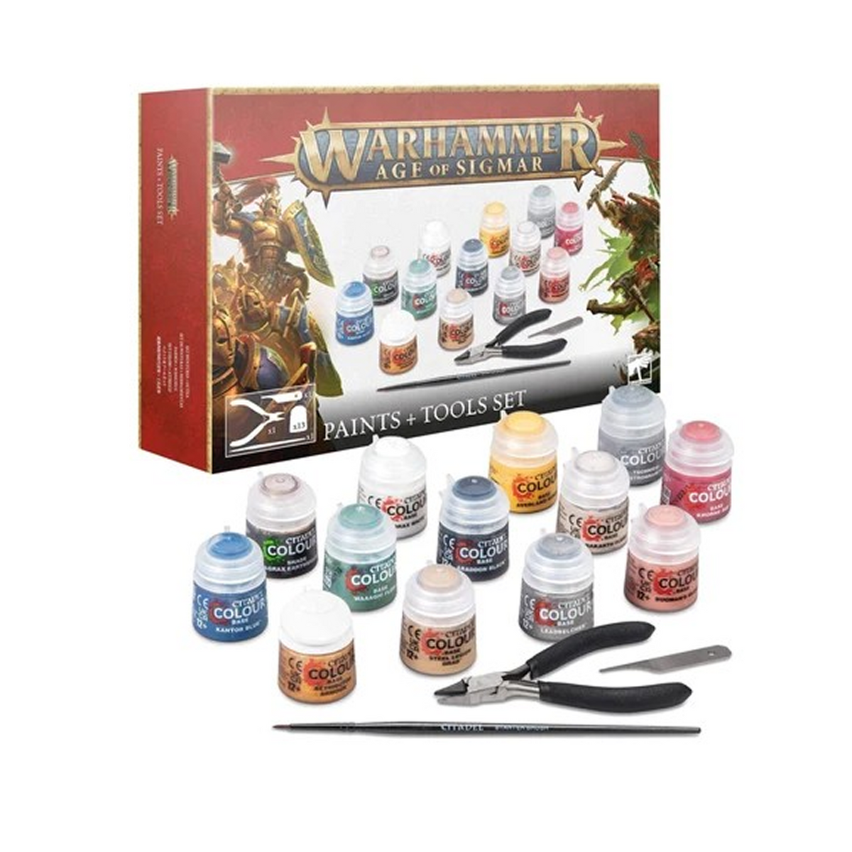 Warhammer Age of Sigmar: Paints + Tools Set