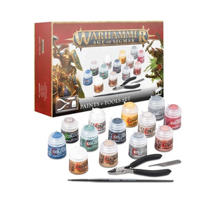 Warhammer Age of Sigmar: Paints + Tools Set