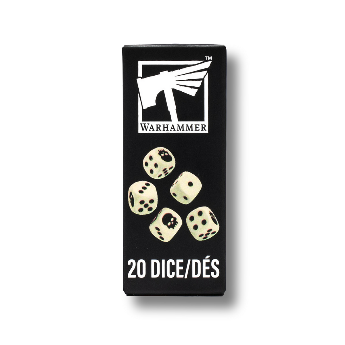 Warhammer 40,000: Warhammer Dice Set (20 Bone-Coloured Dice)