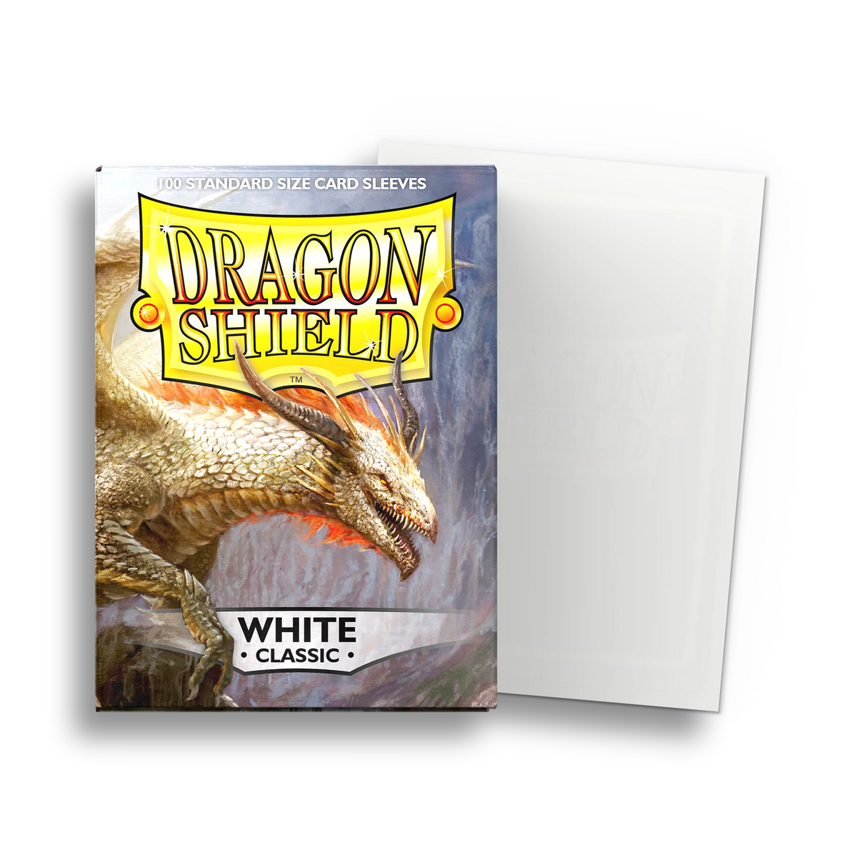 Dragon Shield Sleeves: Standard Classic - White (100ct)
