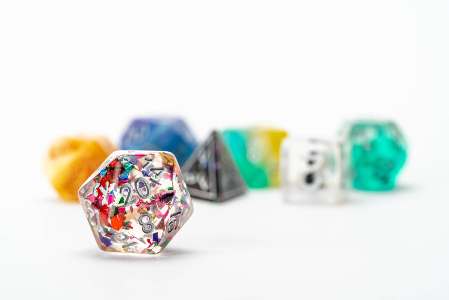 Misfit Resin Dice Set: Adopt A Misfit (Blind Pack) | 7-Piece Mixed-Style Set