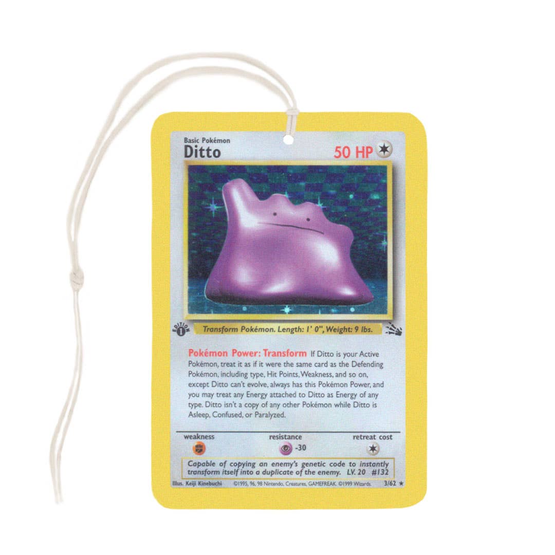 Ditto Pokemon Card Air Freshener