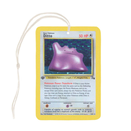 Ditto Pokemon Card Air Freshener
