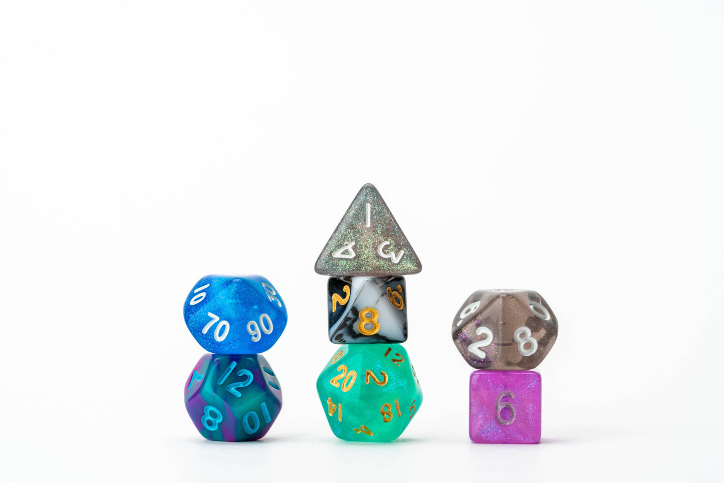 Misfit Mini Dice: Adopt A Misfit (Blind Pack) | Two Mini 7-Piece Sets (14 Dice)