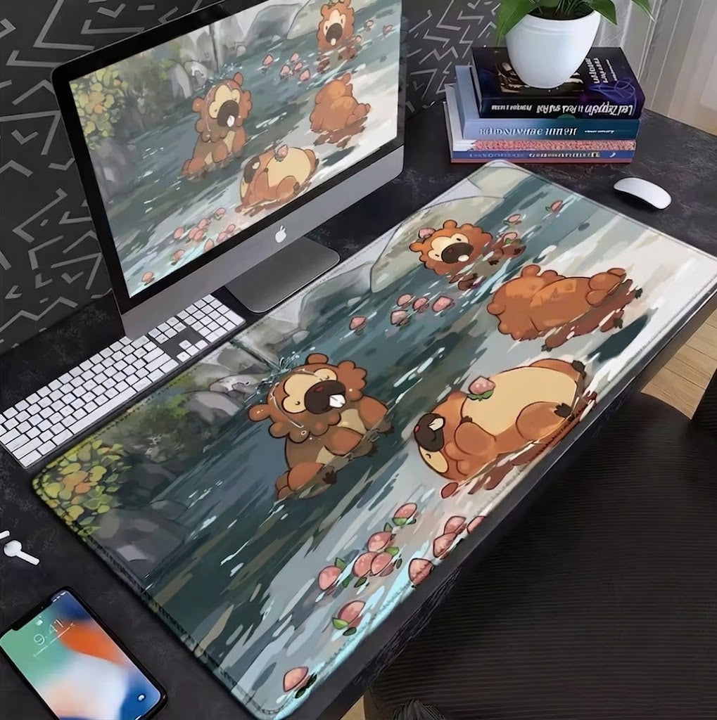 Pokemon Bidoof Large Gaming Mousepad Desk Mat 700x300mm