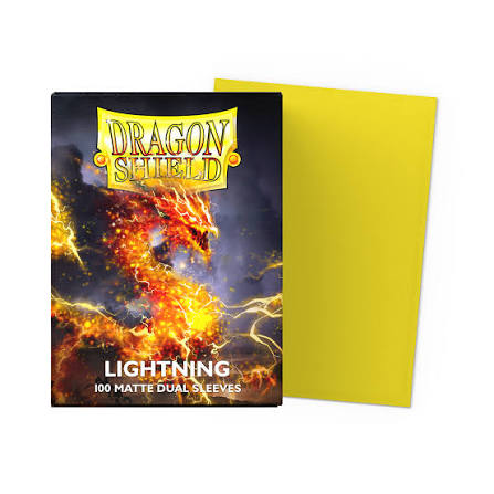 Dragon Shield Sleeves: Standard Matte Dual - Lightning (100ct)