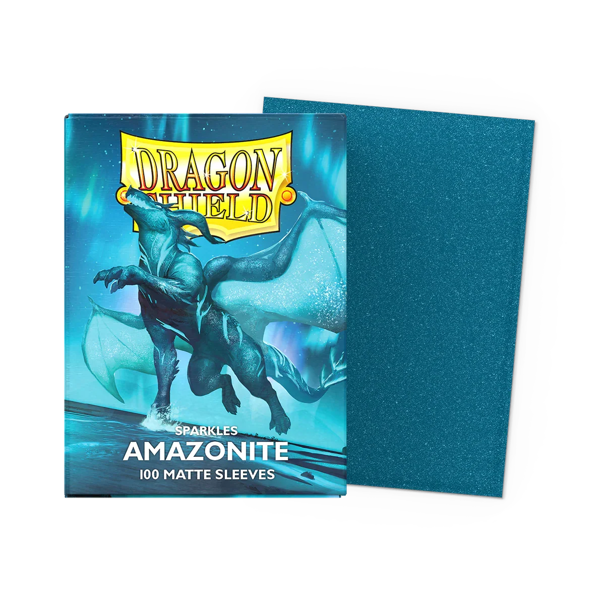 Dragon Shield Sleeves: Standard Matte Sparkles - Amazonite (100ct)