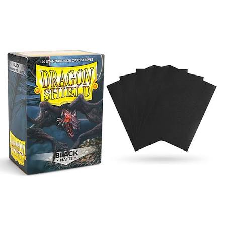 Dragon Shield Sleeves: Standard Matte - Black (100ct)