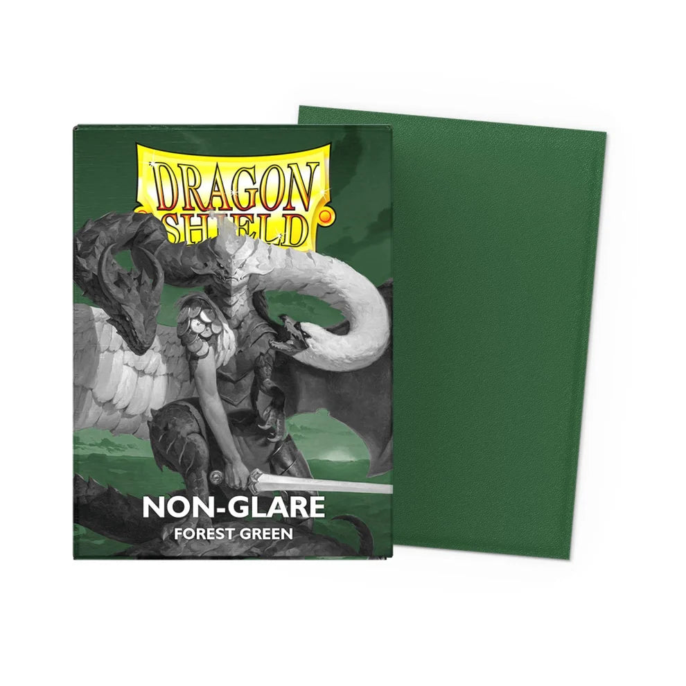 Dragon Shield Sleeves: Standard Matte Non-Glare - Forest Green (100ct)