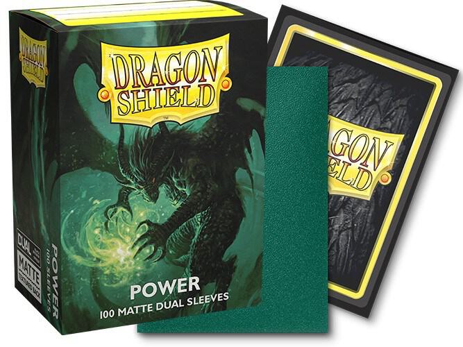Dragon Shield Sleeves: Standard Matte Dual - Power Green (100ct)